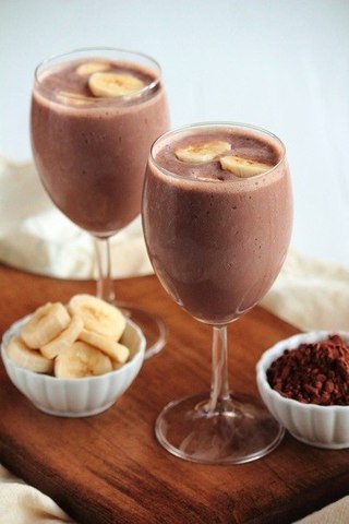 Бананово-шоколадный коктейль