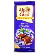 Шоколад Альпен голд черника и йогурт 90г