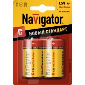Батарейки NAVIGATOR R14 новый стандарт 1шт ― е-Рубцовск.рф