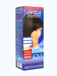 Краска для волос Estel Love Intense №1/0 Черный ― е-Рубцовск.рф