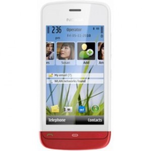 Сотовый телефон Nokia C5-06 White Red ― е-Рубцовск.рф