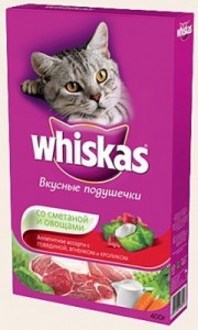 Whiskas овощи под сметаной с говядиной, ягненком и кроликом 400гр ― е-Рубцовск.рф