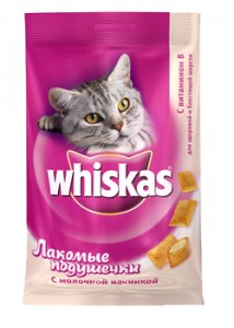 Whiskas Лакомые подушечки с молочной начинкой 40гр ― е-Рубцовск.рф