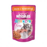 Whiskas для котят желе с телятиной 85гр