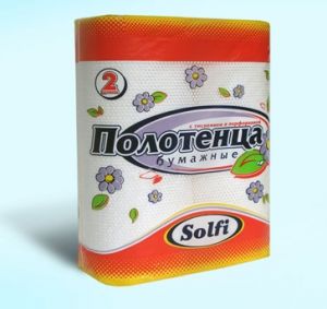 Полотенца Solfi бумажные 1-но сл. 2шт  ― е-Рубцовск.рф