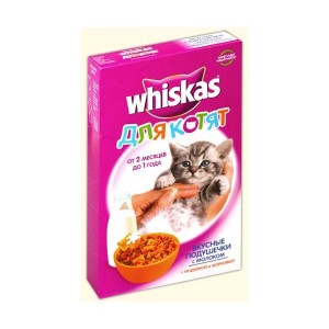 Whiskas для котят подушечки молочные индейка/морковь 400гр ― е-Рубцовск.рф