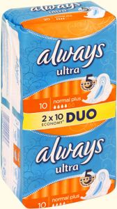 Прокладки ALWAYS Ultra Normal Plus Duo 20шт  ― е-Рубцовск.рф