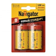 Батарейки NAVIGATOR R20 новый стандарт 1шт