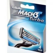 Gillette Кассеты MACH-3 Turbo 4шт