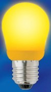 Лампа Uniel ESL-G45-9/YELLOW/E27 ЖЕЛТЫЙ ШАРИК