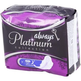 Прокладки ALWAYS Ultra Platinum Collection Night Single 7шт  ― е-Рубцовск.рф