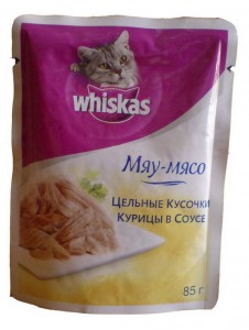 Whiskas цельные кусочки курицы в соусе 85гр ― е-Рубцовск.рф