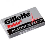 Gillette Лезвия RUBIE Platinum Plus сменные для безопасных бритв 5шт