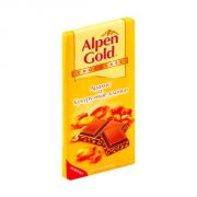 Шоколад Альпен голд драже арахис и кук хлопья 100г