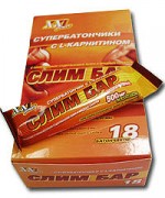Слим бар (50 гр) 500 мг L-карнитина кокос, шоколад