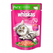 Whiskas для кошек старше 8 лет рагу с ягненком 85гр