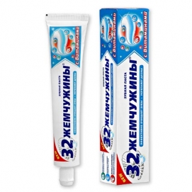 Зубная паста "32 ЖЕМЧУЖИНЫ" с витаминами NEW ― е-Рубцовск.рф